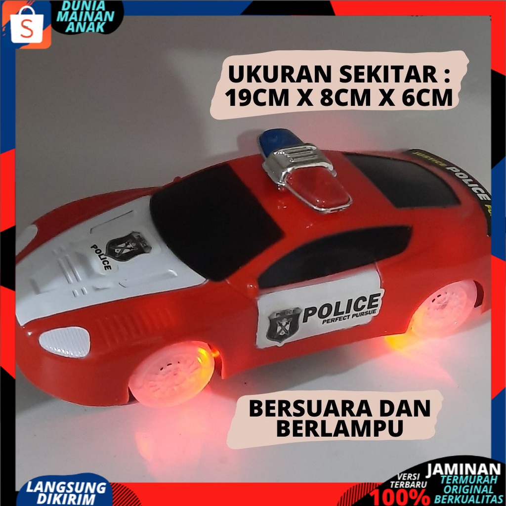 ( BISA COD ) PROMO Mainan Anak Mobil Polisi Baterai Super Police Car Ada Musik Dan Lampu / Mainan Anak Laki Laki SNI Murah