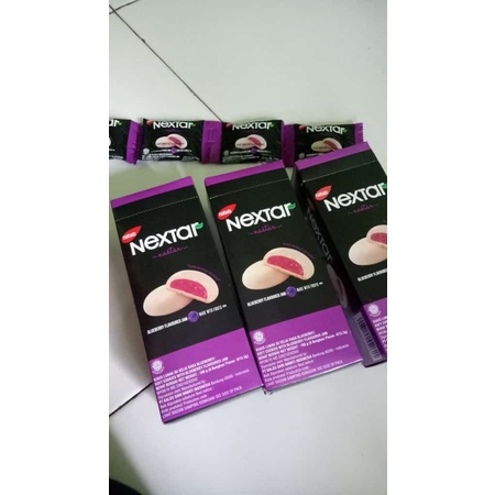 nextar (selai blueberry)1box isi 8pcs berat 106g