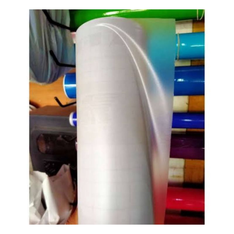 SKOTLET PANJANG 1 METER PUTIH TRANSPARAN DOFF LEBAR 45CM