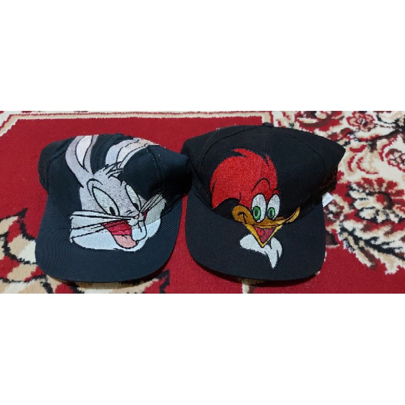 TOPI VINTAGE BUGS BUNNY & WOODY WOOD PECKER SECOND