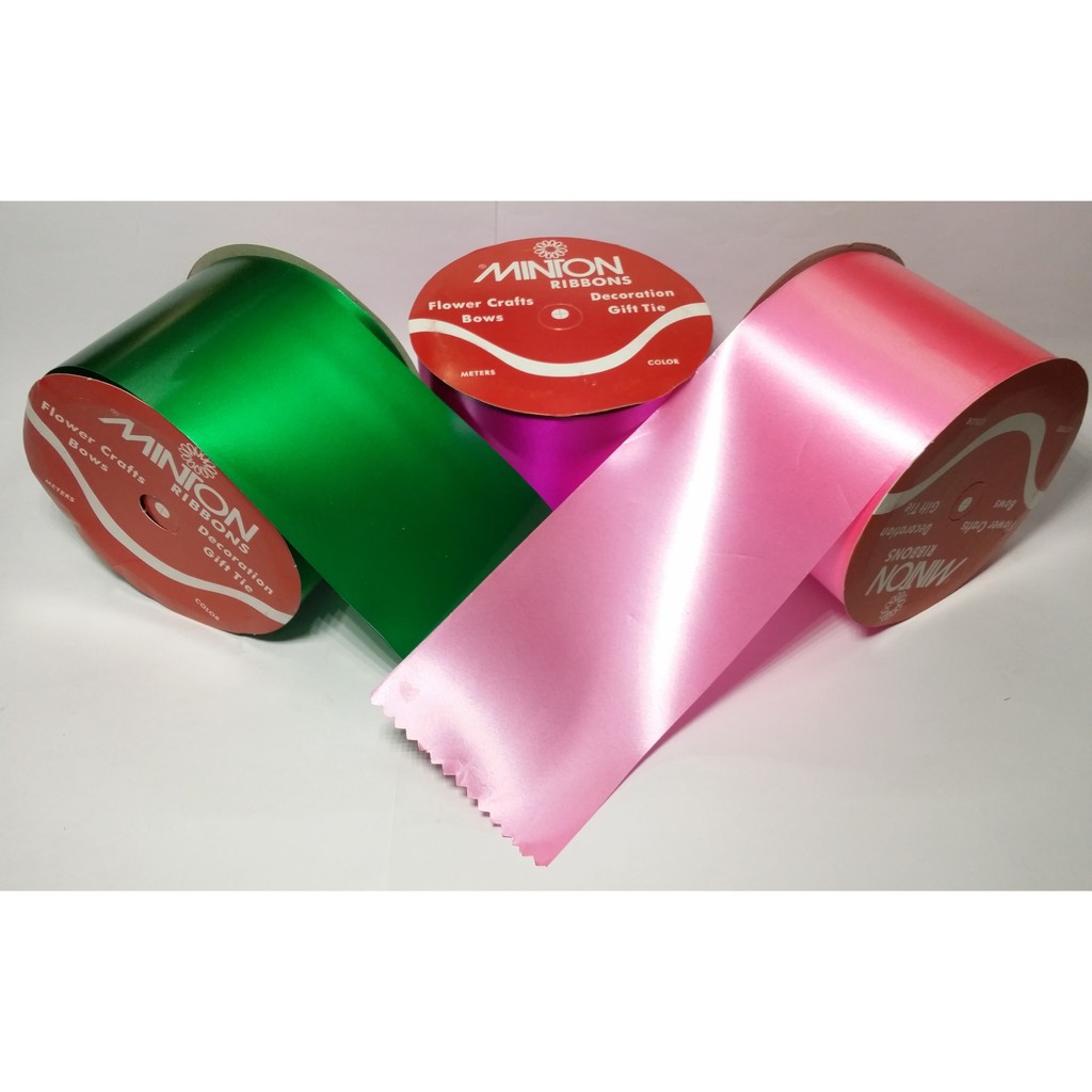 

FRESH Pita Kado Plastik Jepang Polos Minton Ribbon 3 x 12yd per roll ISTIMEWA