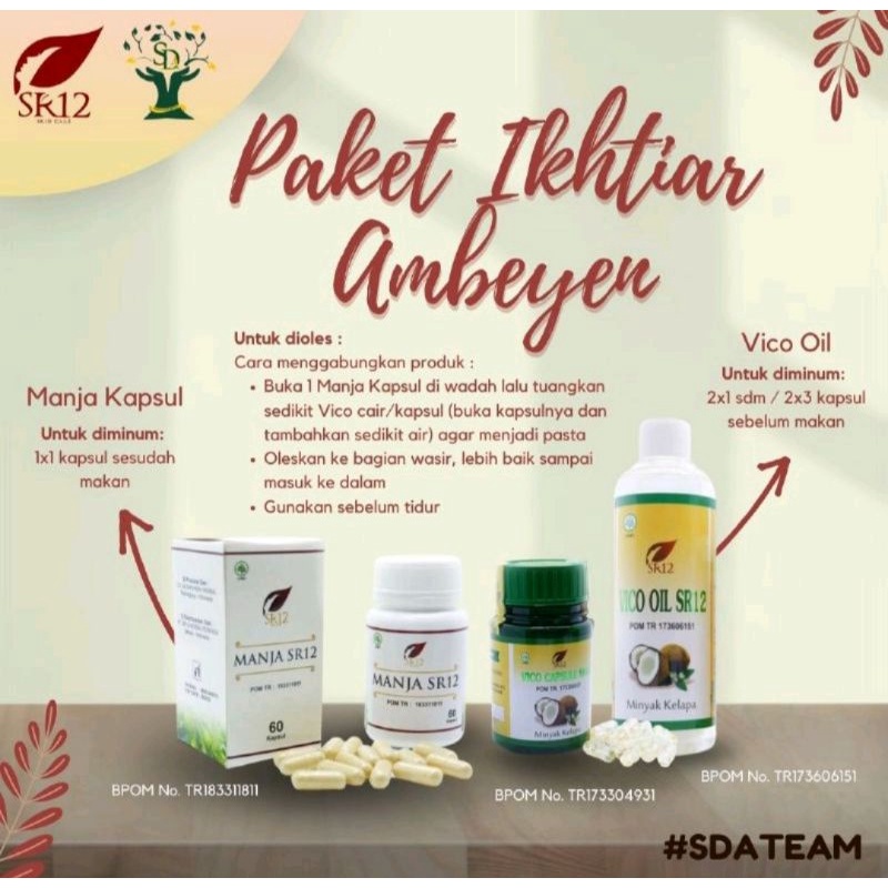 OBAT WASIR / OBAT AMBEIEN / SOLUSI UTK WASIR / SOLUSI UTK AMBEIEN / MANJAKANI SR12 / VCO OIL SR12 / 