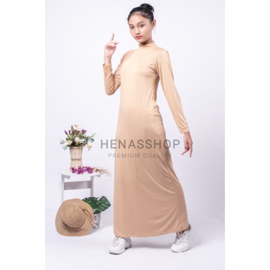 MANSET DRESS GAMIS LENGAN PANJANG