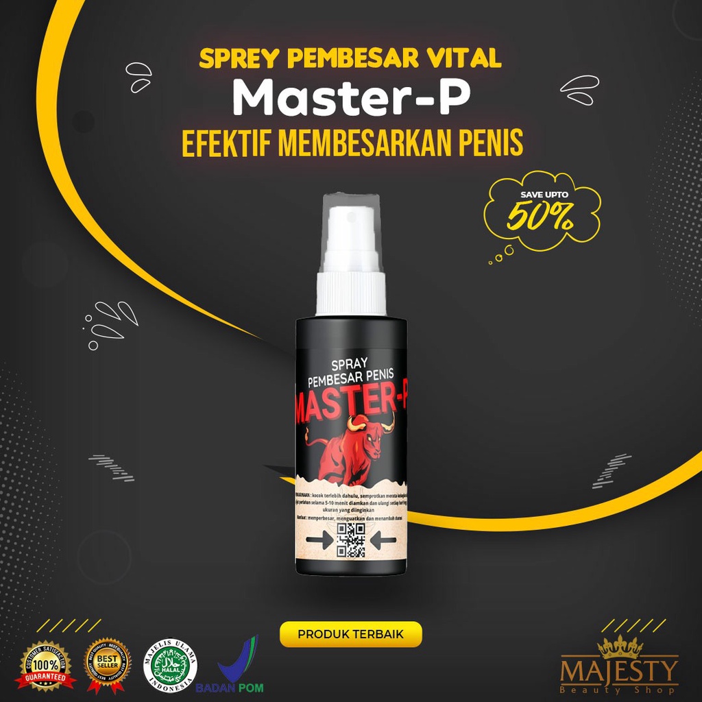 [BIG PROMO] MASTER P - OBAT ALAT PEMBESAR PEMANJANG MEMPERBESAR MEMPERPANJANG MR P PRIA PERMANEN PAL