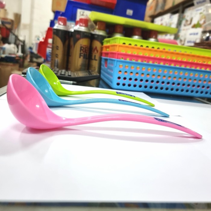 Erus Kuah Plastik MEDIUM Lucky Star Irus Sendok SoupNeo M Panjang 23cm