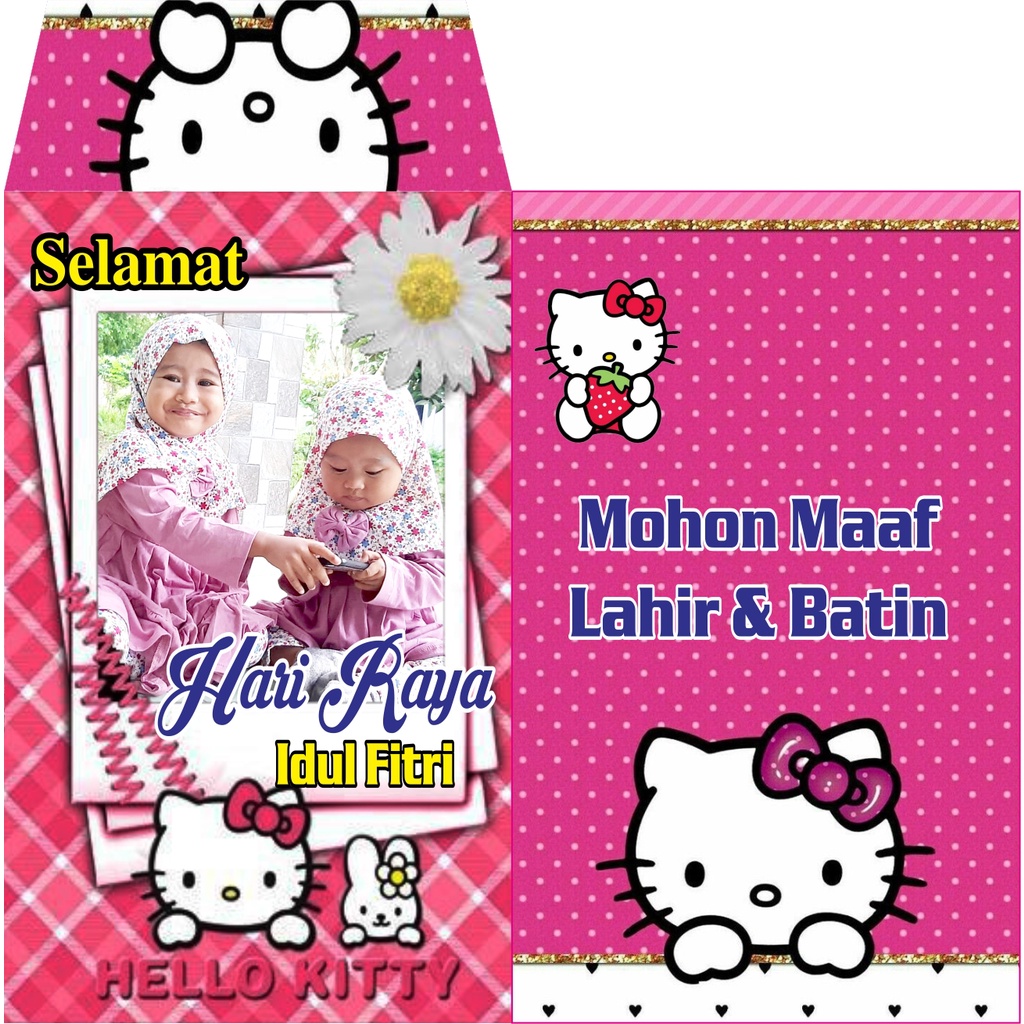 Amplop murah/Amplop lebaran Idul Fitri unik custom/Bisa pakai Foto sendiri/anak/KELUARGA/glossy/mengkilap