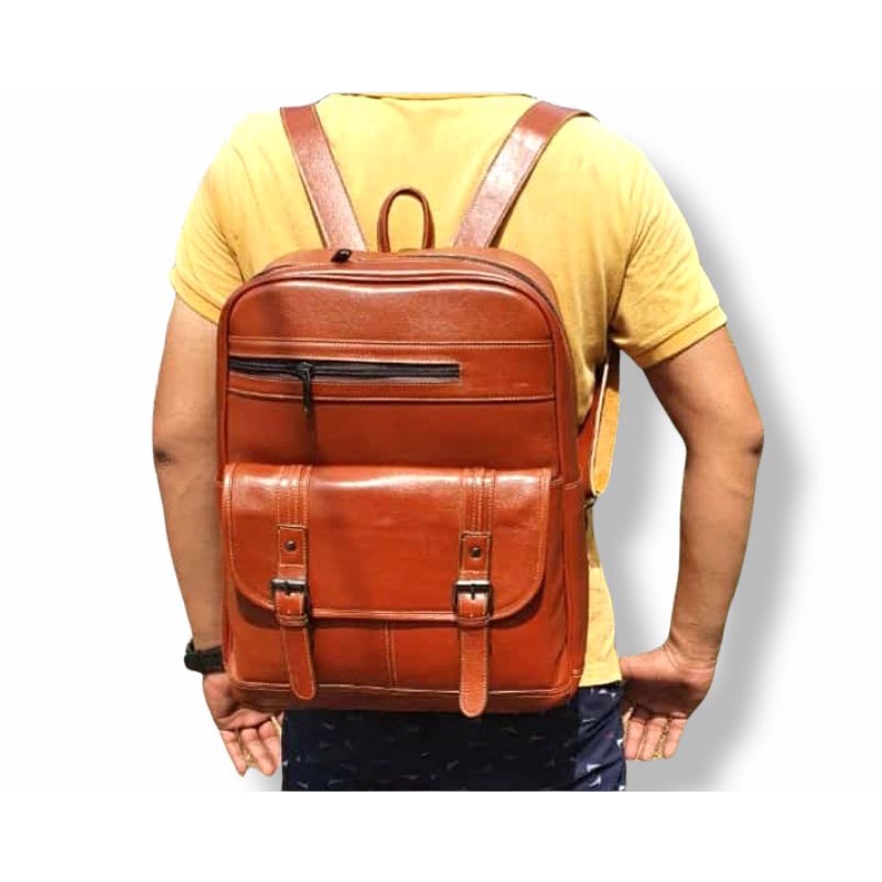 TAS RANSEL PRIA KULIT SAPI ASLI ORIGINAL/TAS LAPTOP RANSEL