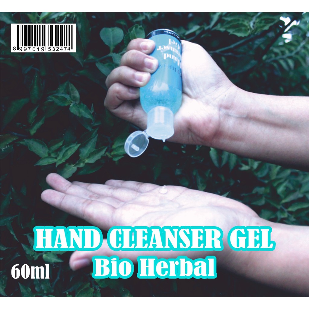 [3 BOTOL] COD Hand Sanitizer Gel Bio Herbal untuk Membunuh Virus Bakteri Penyakit | 60ml BPOM