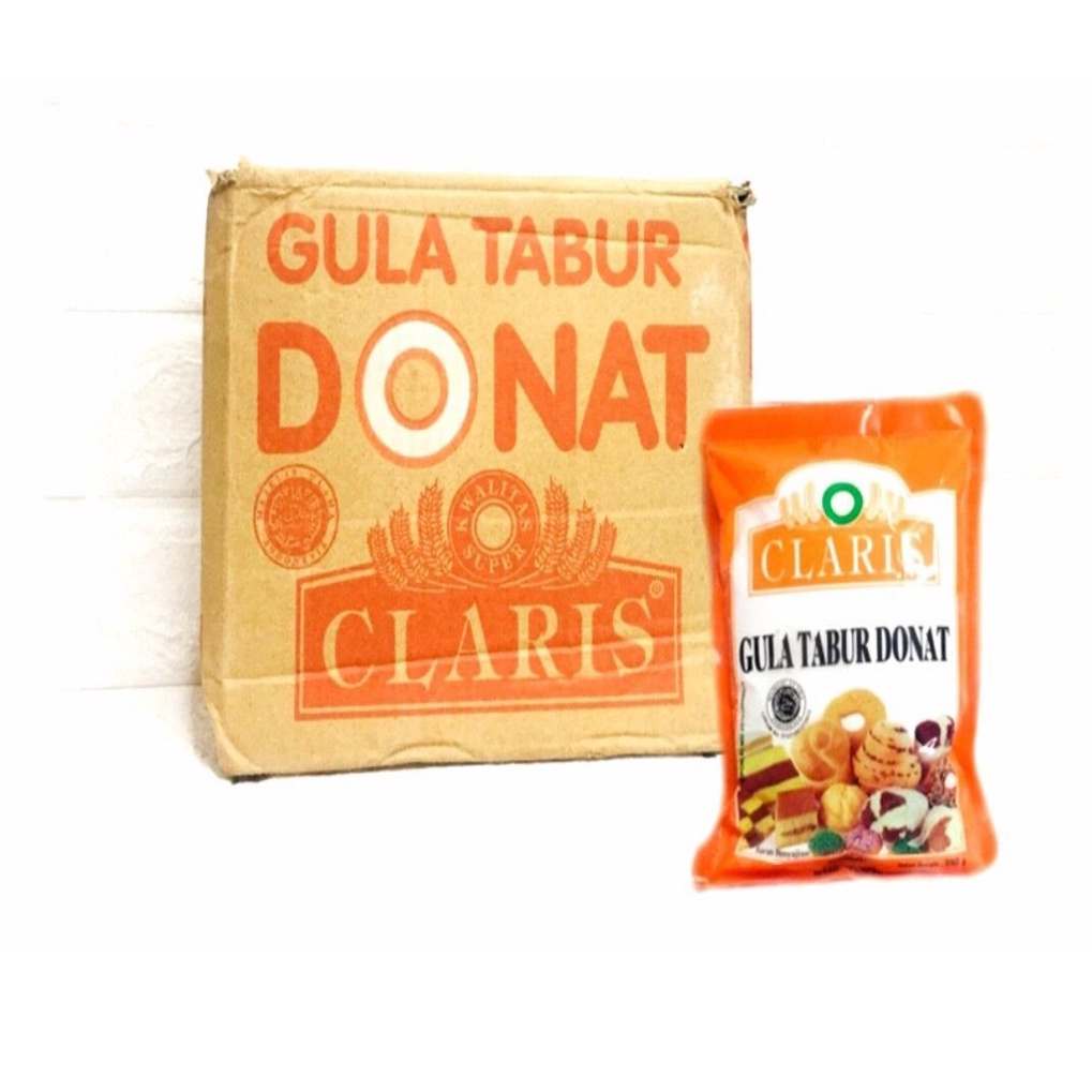 

Gula Tabur Donat Claris 250G 1 dus 1 Isi 16 Pcs