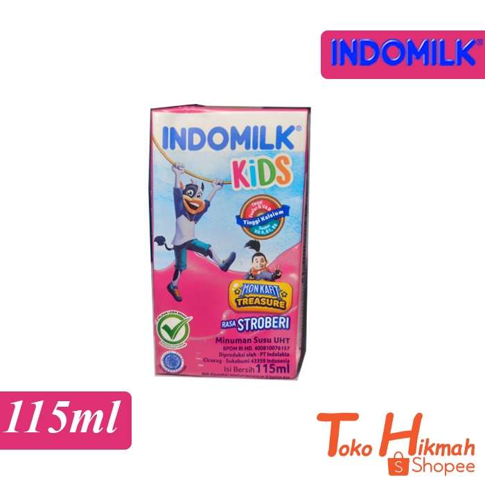 

INDOMILK SUSU STERIL UHT KIDS 115ML STROBERI KOTAK