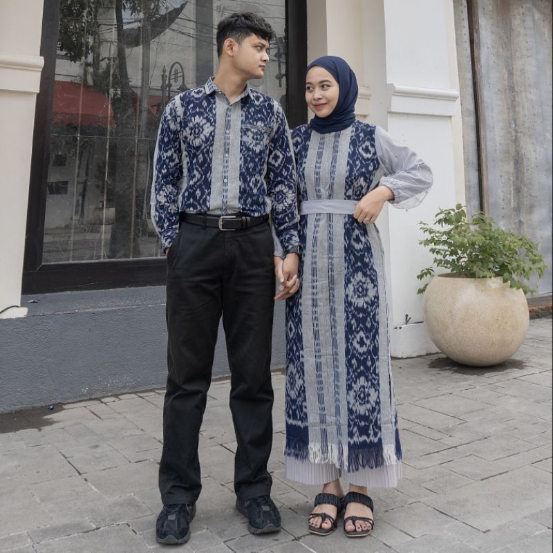 SENA DRESS TENUN - BAJU TENUN COUPLE - BAJU KONDANGAN