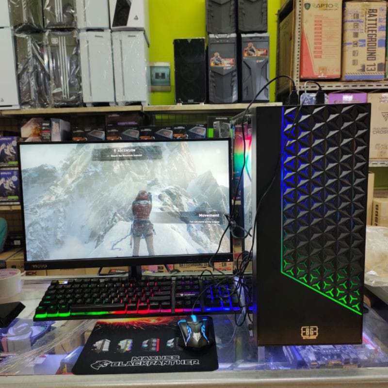 Pc Rakitan Gaming Editing Core I5 6400 Vga 2 Gb Hdd 500 Gb LED 19 Inch