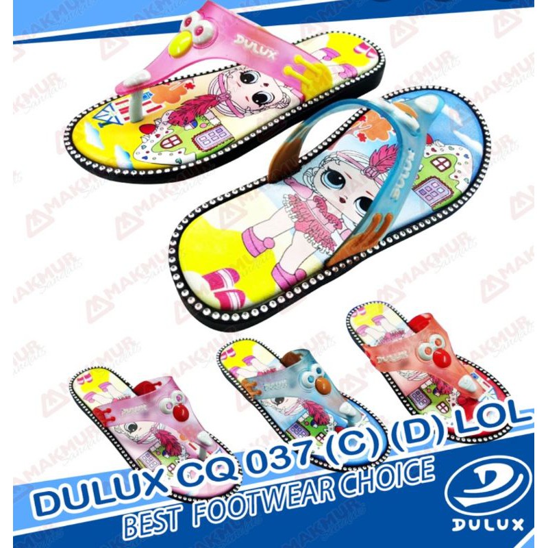 Grosir Sandal Jepit Anak Dulux CQ 037 C-LOL 30-35