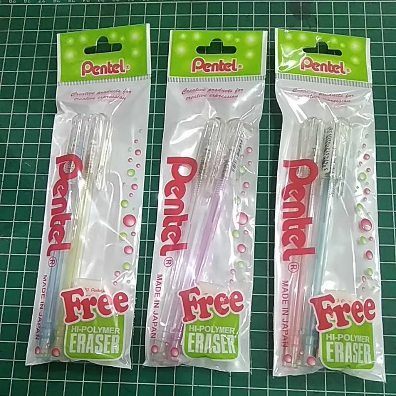 

Pensil Mekanik Pentel Kaplet (2 Pensil Mekanik + 1 Penghapus)