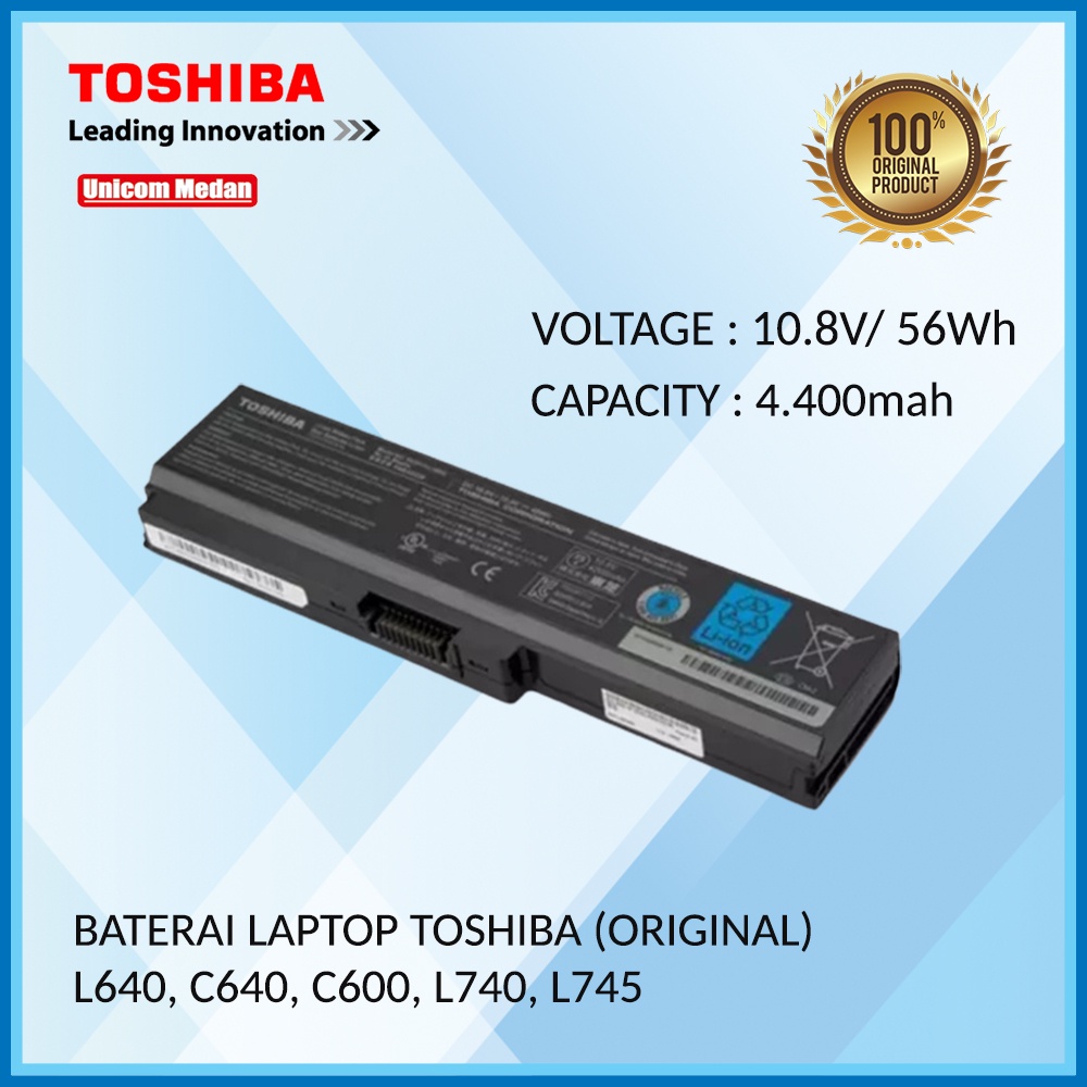 Baterai Toshiba Satellite L640 L645 C640 C600 L740 L745 L735 L730 C600