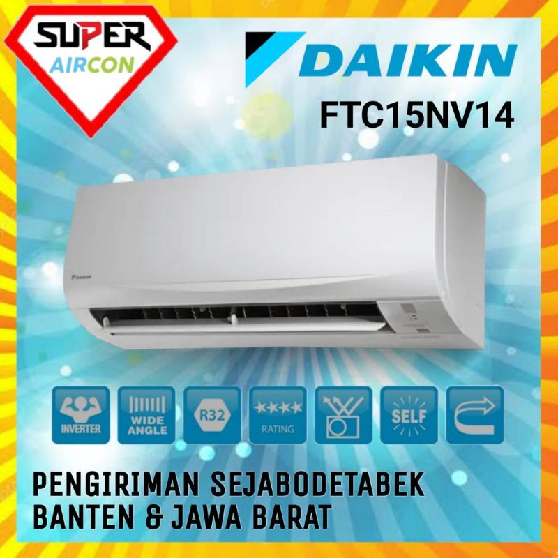 AC DAIKIN 1/2 PK FTC 15 THAILAND + PASANG INSTALASI