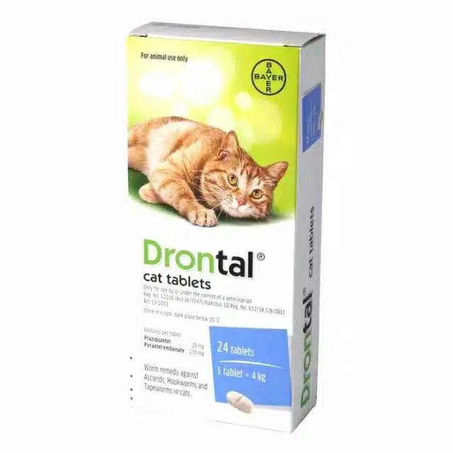 Drontal cat per tablet 4kg - Obat cacing kucing