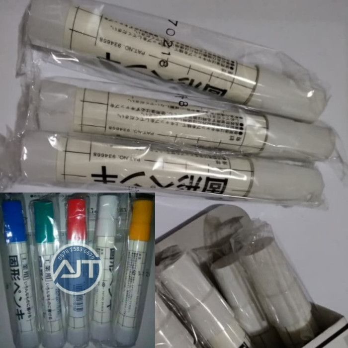 

SPIDOL PERMANEN PENANDA BESI WARNA PUTIH SAKURA JAPAN Spidol permanent Penanda karet Penanda baja