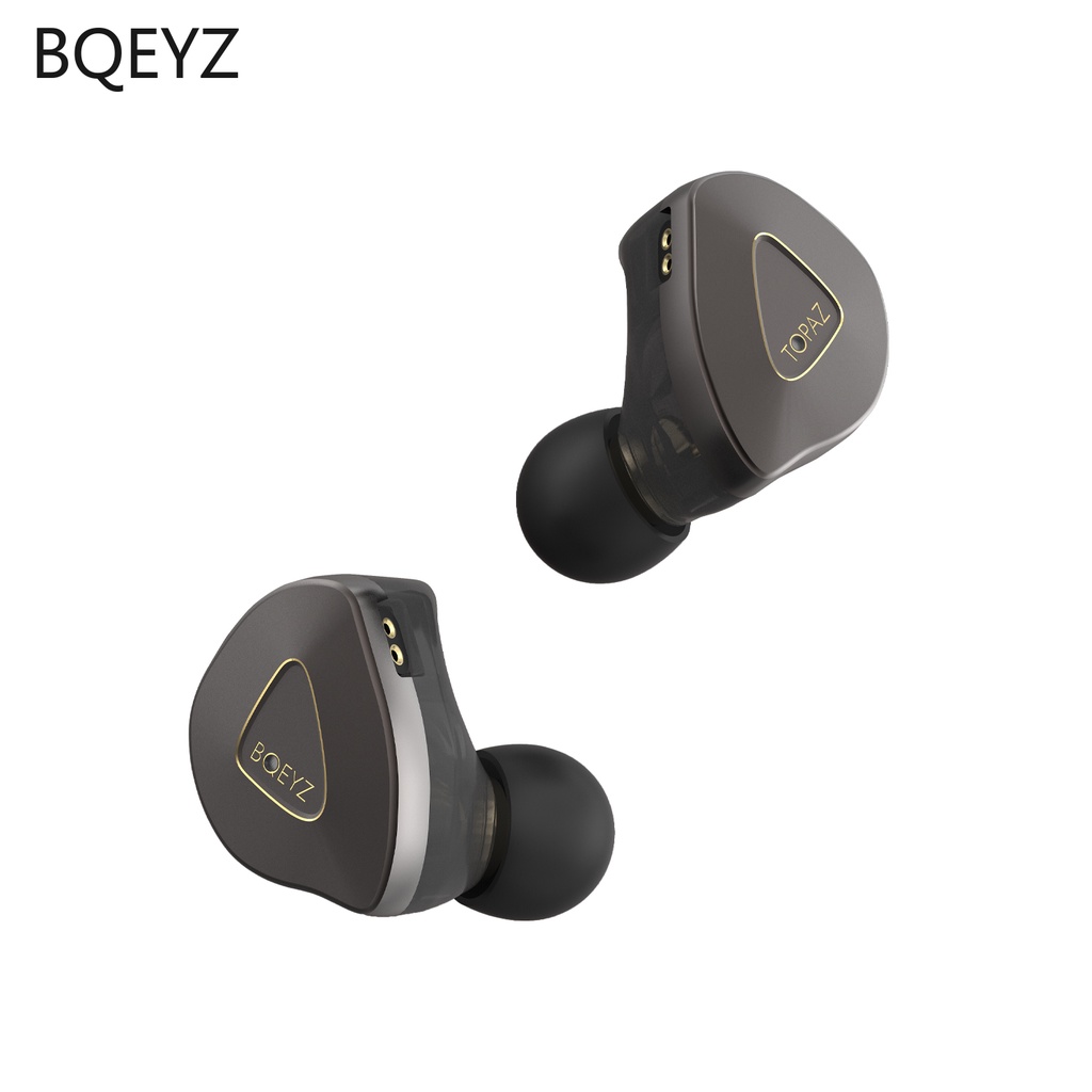 Bqeyz Earphone In Ear Dinamis Piezoelektronik Drivers 0.78 Dengan Kabel Upgrade Pengganti Untuk Musim Semi / Panas / Gugur 2