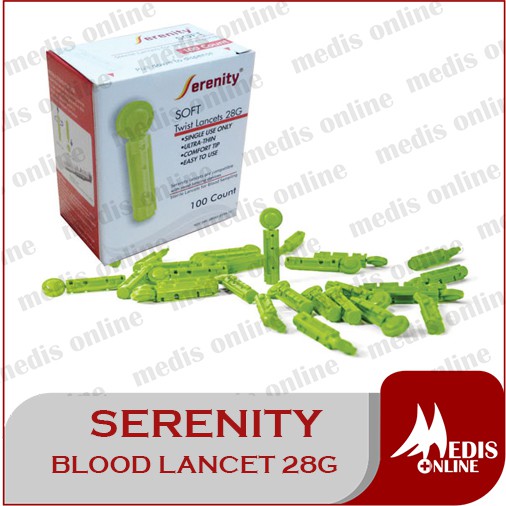 Blood Lancet / Jarum Lanset / BLOOD LANCET / Jarum Tes gula darah / SERENITY