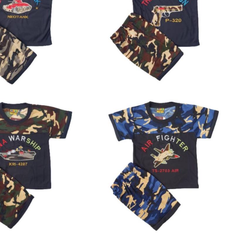 ➢ KUROSHIRO - SETELAN ANAK LAKI LAKI 1-9 TAHUN ARMY LORENG BAJU ANAK LAKI LAKI ★