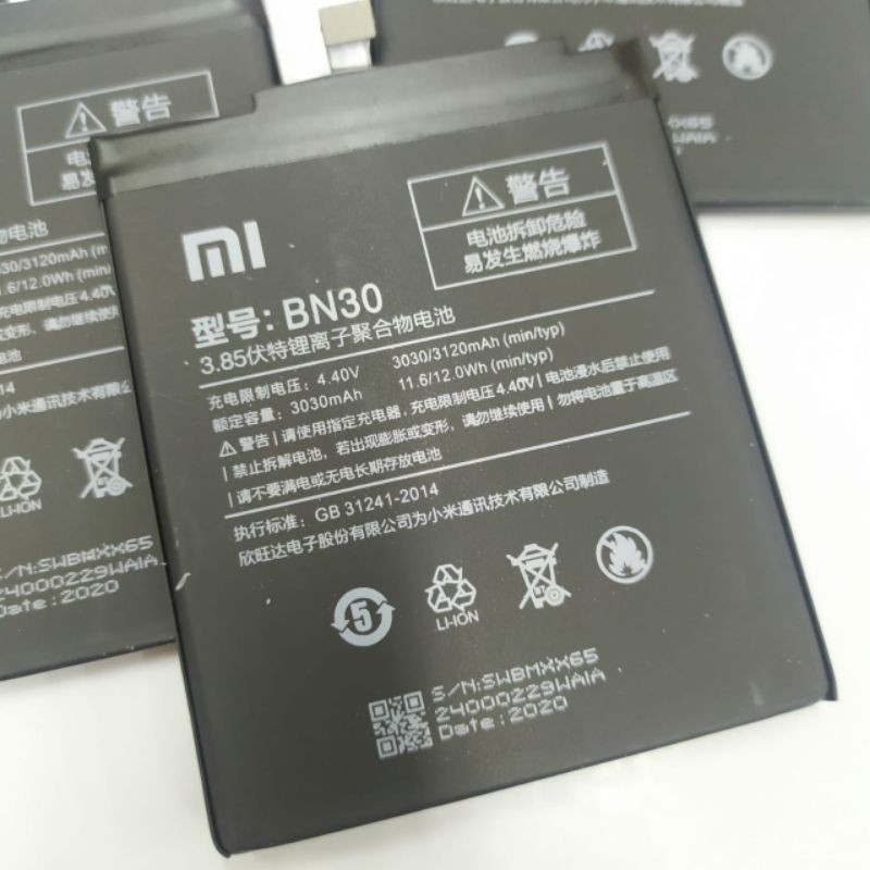 Battery Baterai Redmi 4A BN30 Kualitas Ori