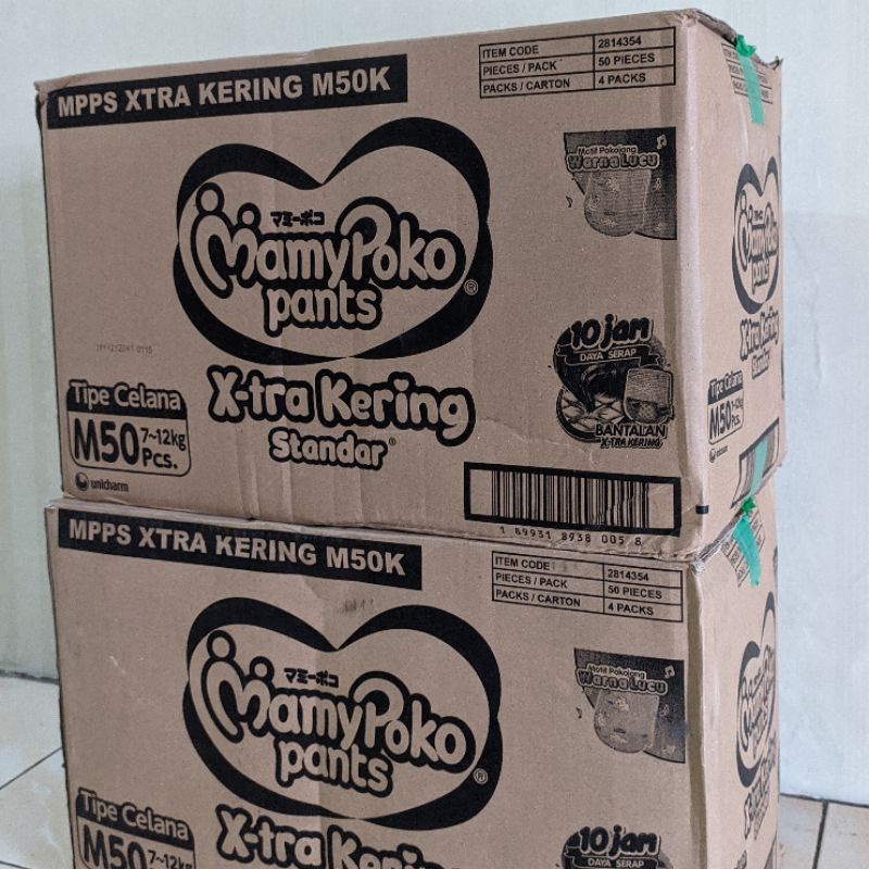 MAMYPOKO KARTON(KARDUS ISI 4 BAL)  M50 TIPE CELANA