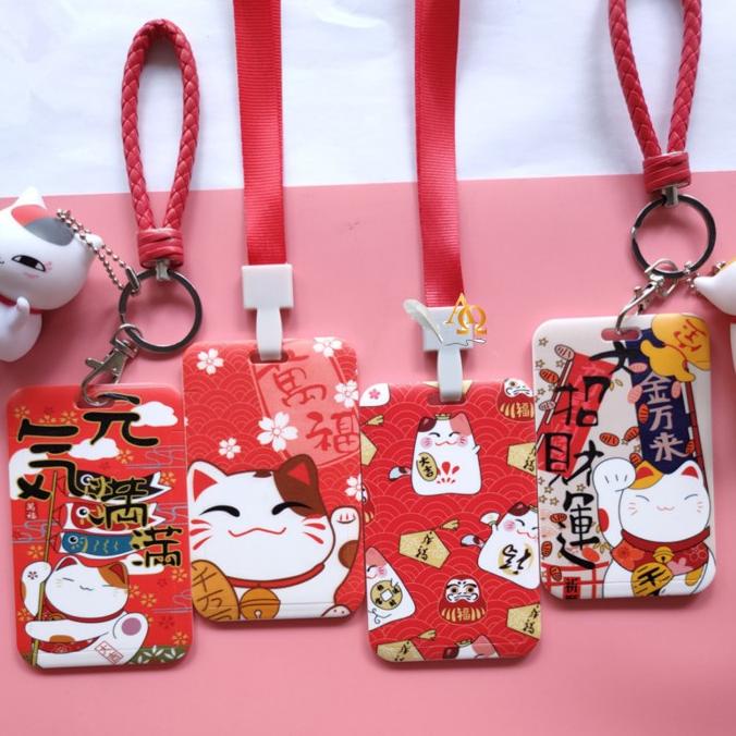 

Tempat Kartu Unik / Card Holder Model Tali Cat Lucky Maneki Neko Imut Terlaris