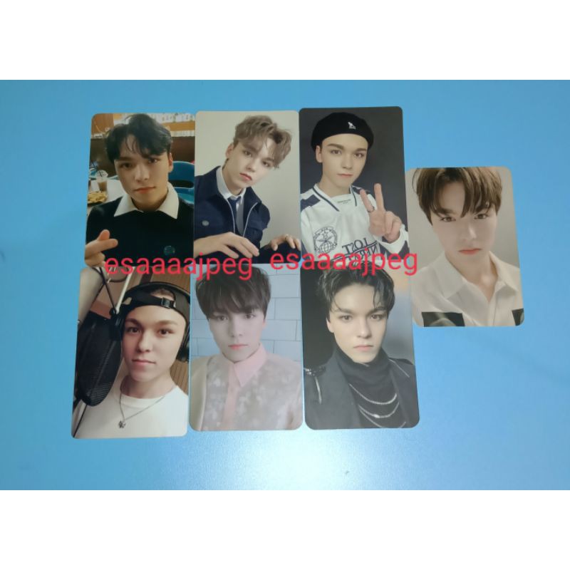 PHOTOCARD PC VERNON FALLIN FLOWER , YMMD , SEMICOLON BENEFIT SEVENTEEN