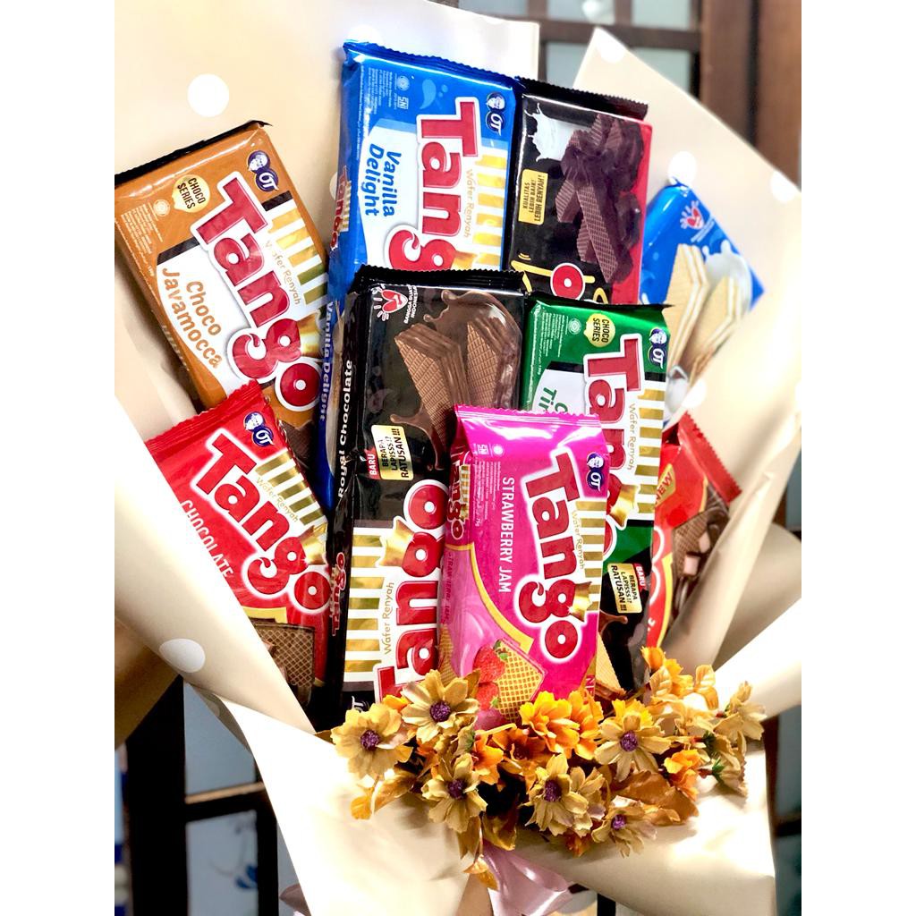 

Bouquet Aneka Tango Wafer Bucket Snack Wafer Tango