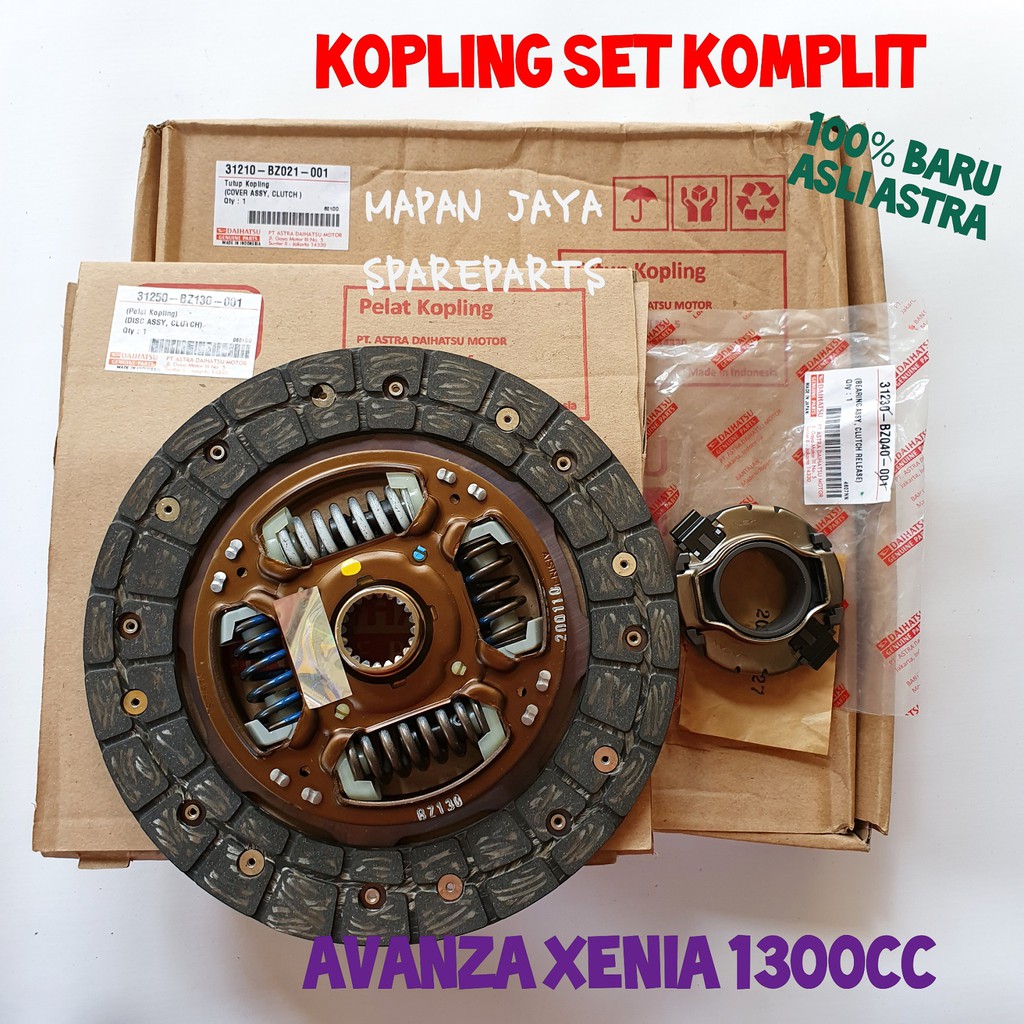 ORI KANVAS KOPLING SET KOMPLIT - AVANZA / XENIA 1300 (2004-2021) ASTRA DAIHATSU