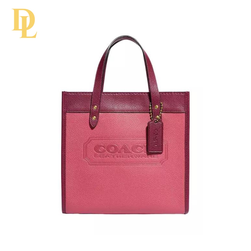 Coach Field Tote 22 In Colorblock Leather Shoulder Bag (C3461)