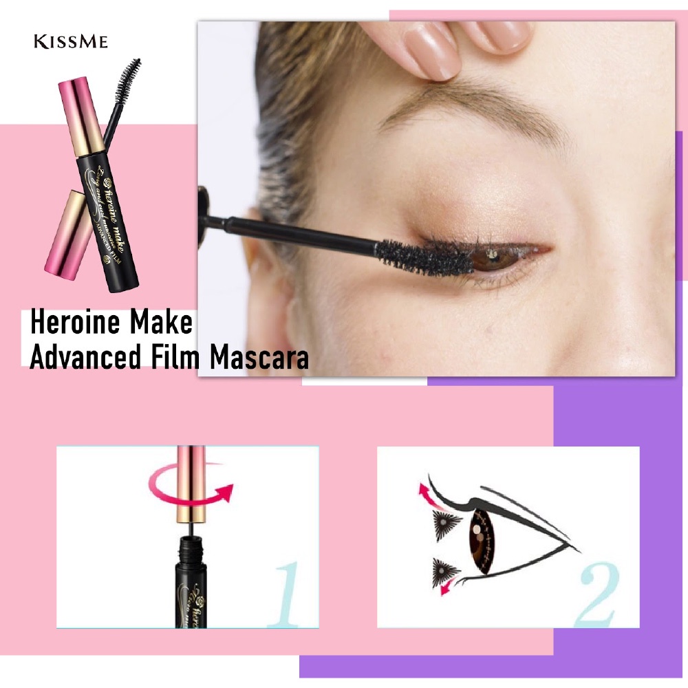 Mascara Kiss Me Heroine Make Long and Curl /Volume and Curl water proof Mascara Advance Film 6g