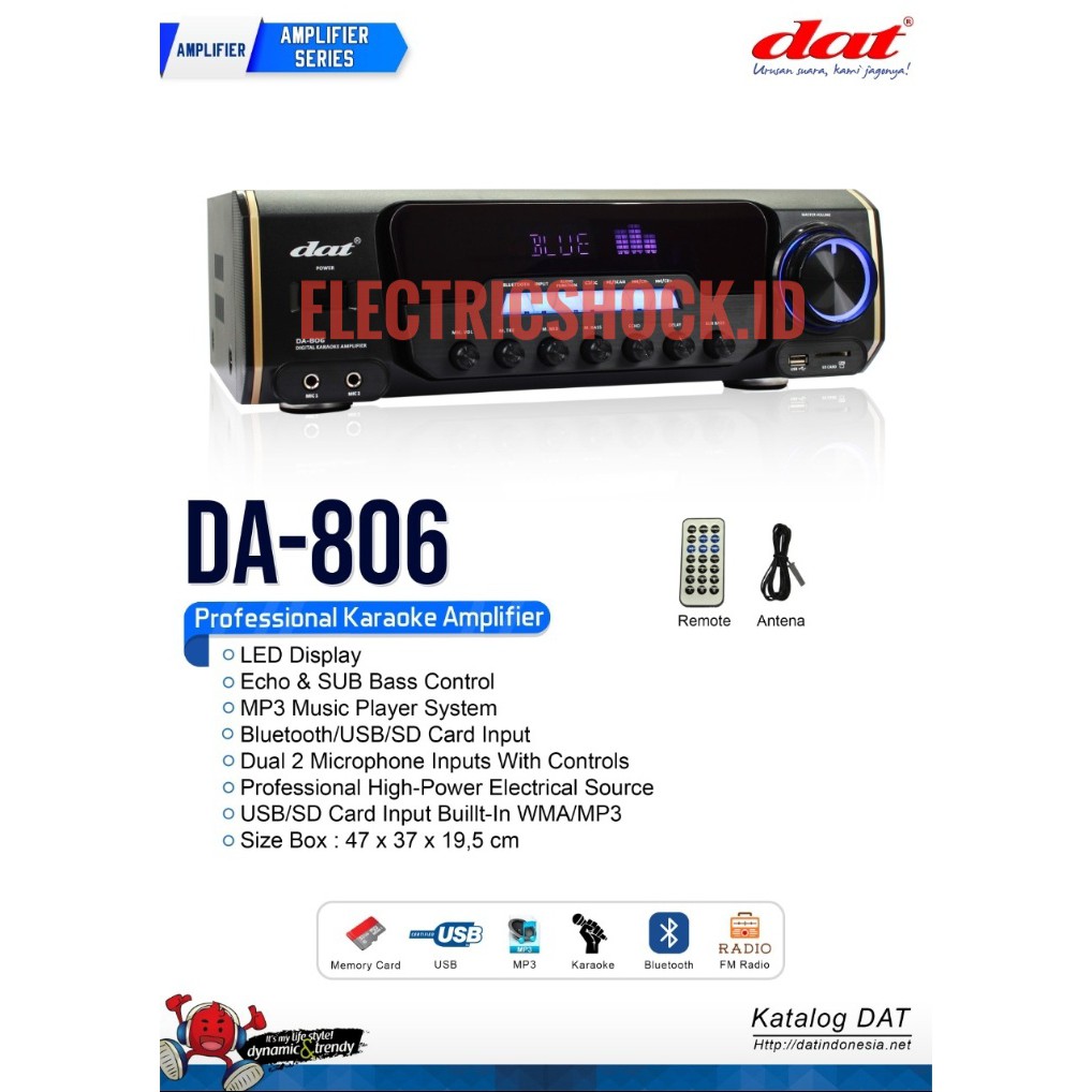 POWER AMPLIFIER DAT DA 806 / DA-806 (ORIGINAL)