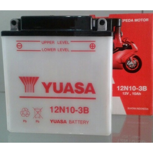 Yuasa Aki Basah Motor 12V 12N10-3B Aki Yuasa Multipole