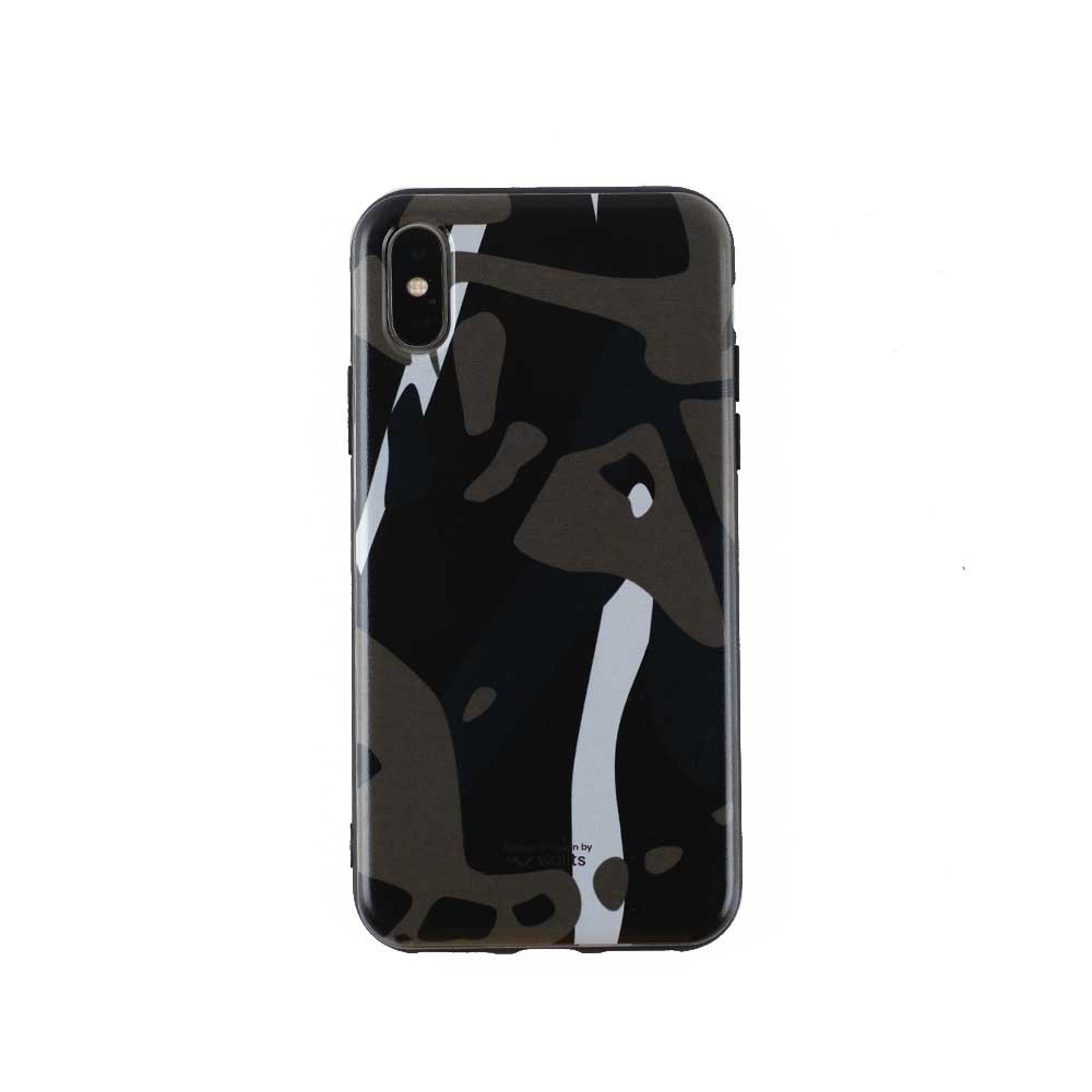 Wallts Phone Case Dark Camo - Casing HP Silicon Untuk iPhone Wallts Pria