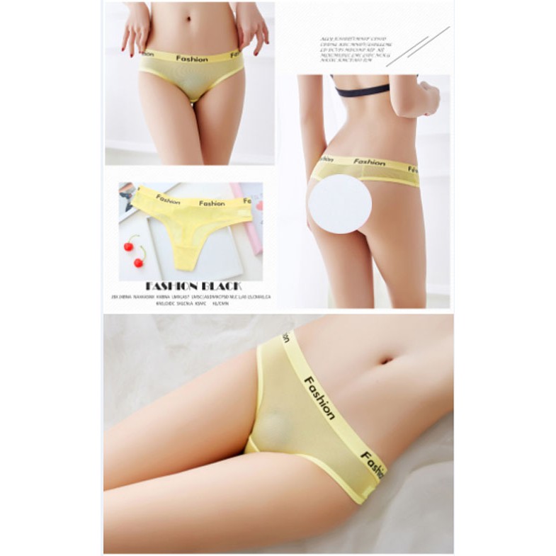 Celana Dalam Wanita Sexy g string Seamless Transparan Fashion Wanita celana C183