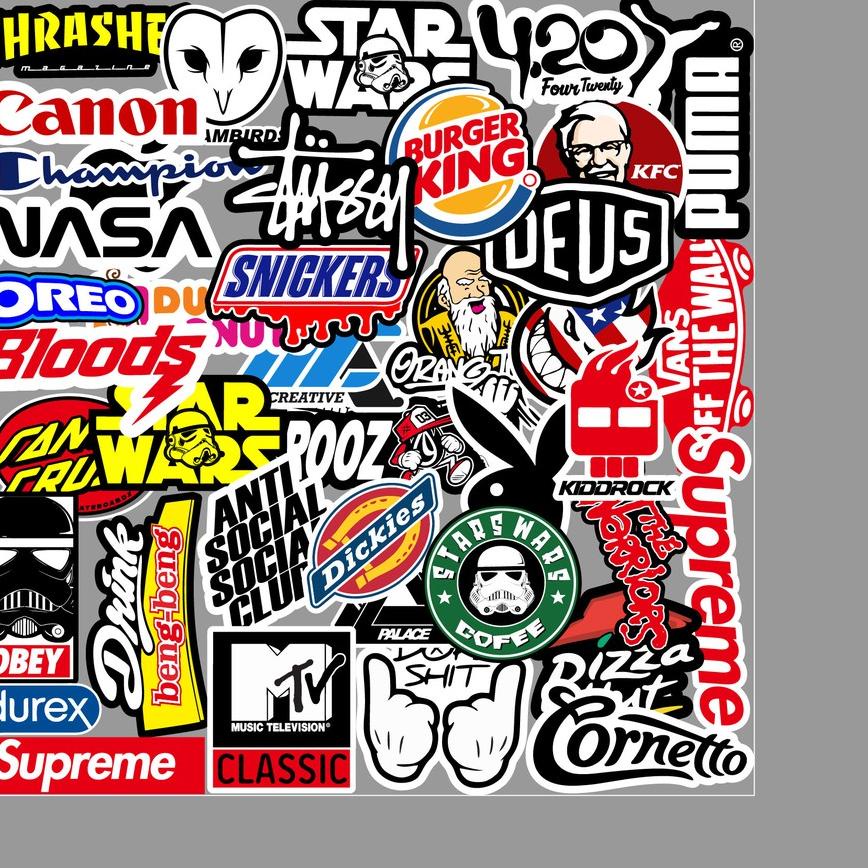 

⚡ERBA MURAH[ MAC ] 40 PCS STICKER AESTHETIC LOGO BRAND UNTUK LAPTOP CASE TUMBLER - F1produck terlaris