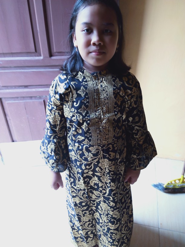 Batik Couple Keluarga Sania Ruffle Ori Ndoro Jowi Dnt Motif Prada Bakung