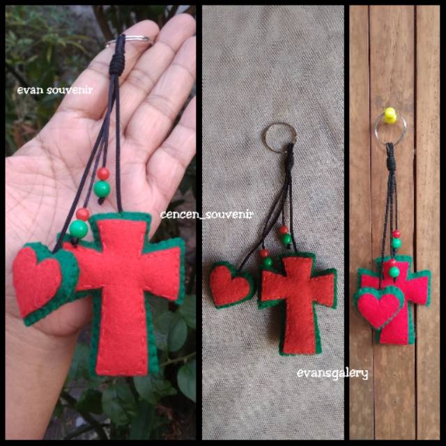 Gantungan kunci salib Ganci salib Gantungan spion mobil salib