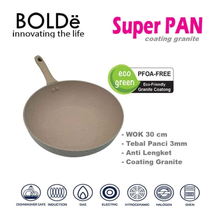 BOLDe Super Pan WOK 30cm BEIGE / BOLDe 30cm WOK