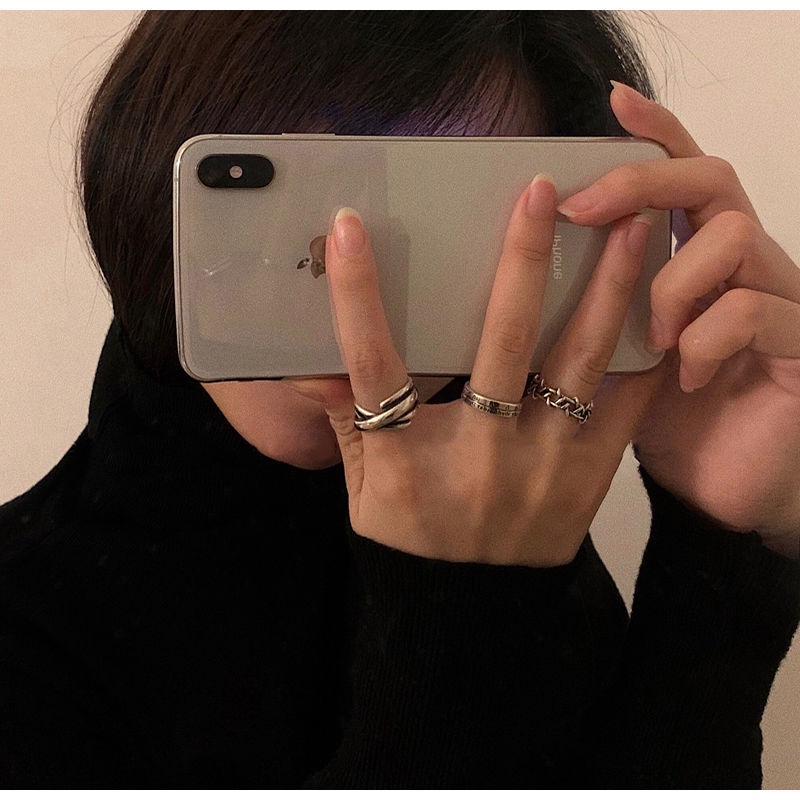 Roman Numeral Ring Accessories Korean Version Hip-hop Trendy Retro Simple
