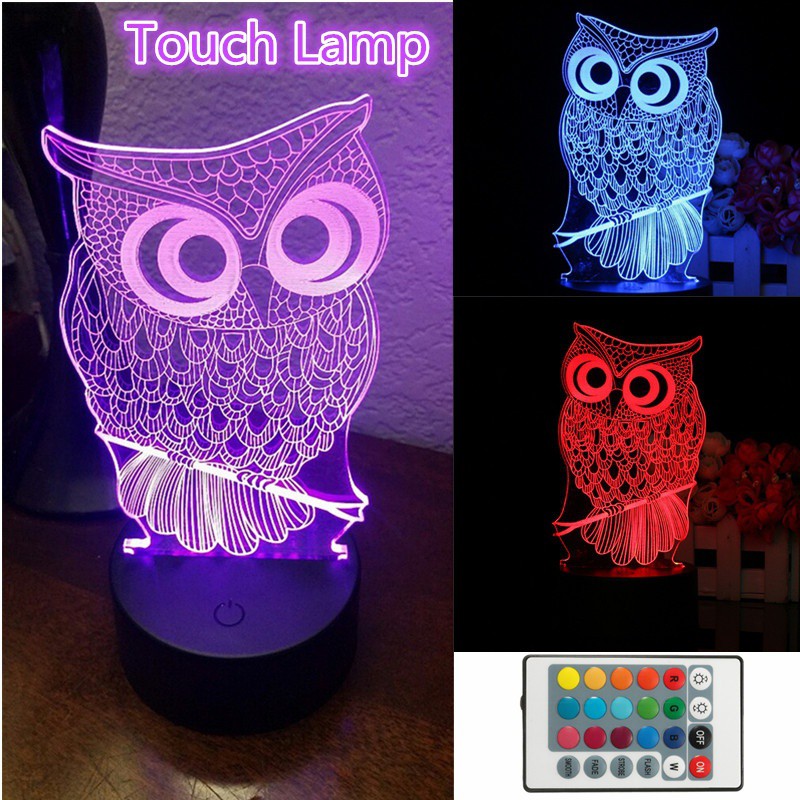 Bayar Di Tempat Lampu Malam Led 7 Warna Bahan Acrylic Bentuk
