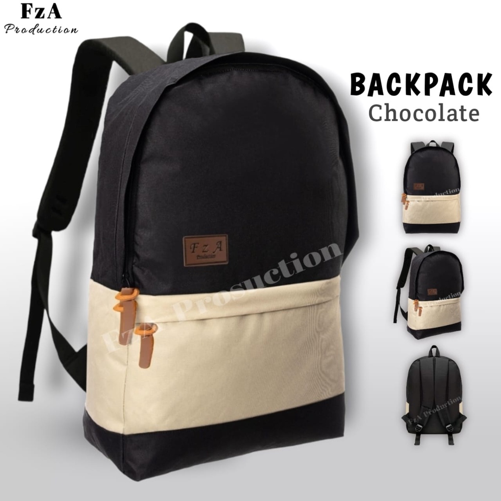 Big Promo..Tas Ransel Distro Casual Pria Wanita Tas Ransel Laptop Premium FREE Tas Waist Bag Trendy