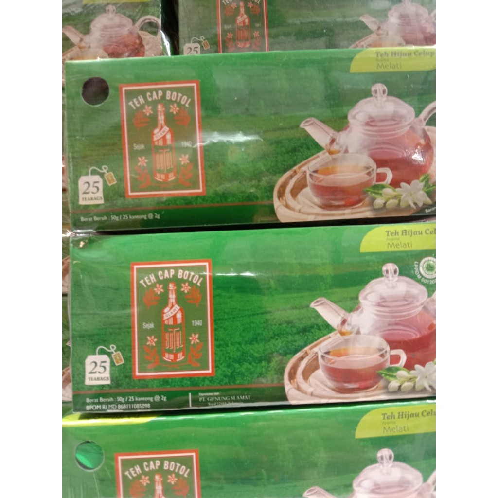 

Teh Cap Botol Teh Hijau Melati 50 gr