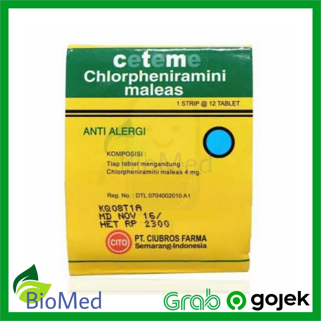 CTM TABLET - CeTeMe Obat Anti Gatal Alergi Kulit