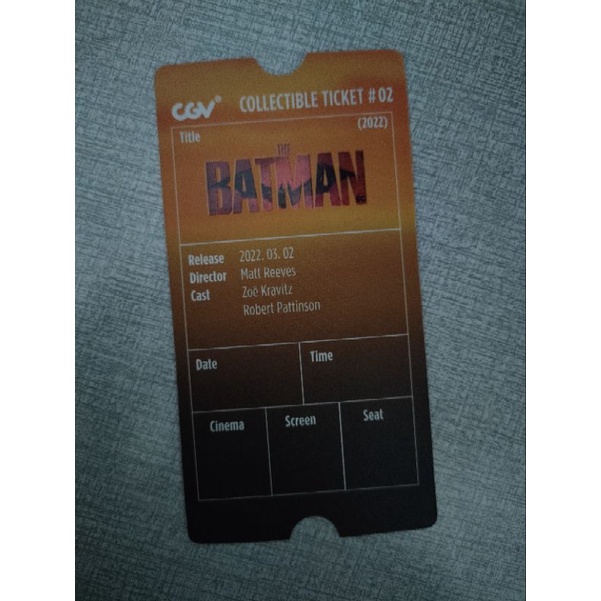 Collectible Ticket