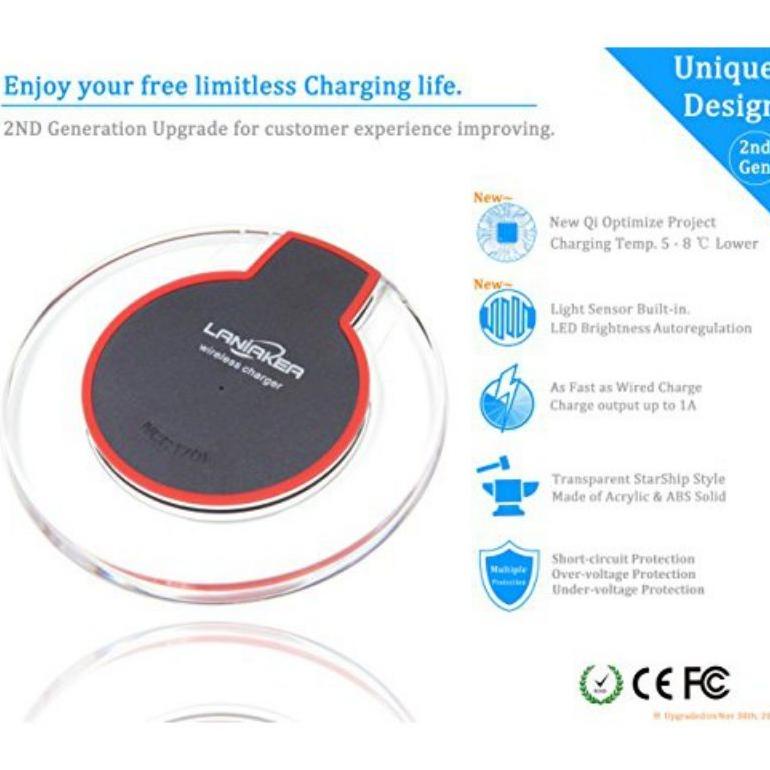 Charger Wireless Charger Hp Tanpa Kabel Smartphone Ios - Android