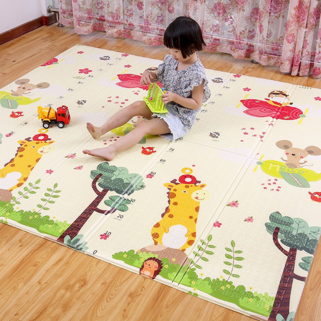 Barnik88 Karpet Lipat Playmat Bayi Bolak balik Premium Tikar Lipat Bayi Gambar Kualitas Impor Multifungsi