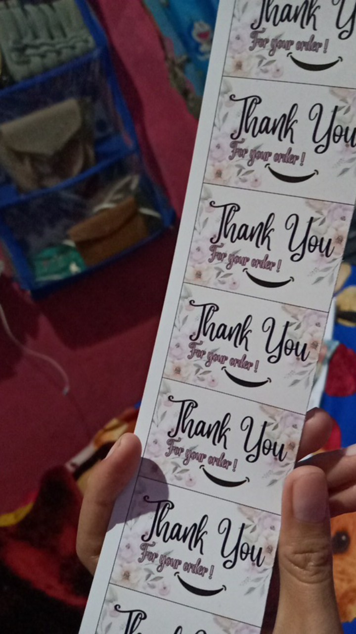 (bayar Cod) Thank You Card Tanpa Minimal Pembelian